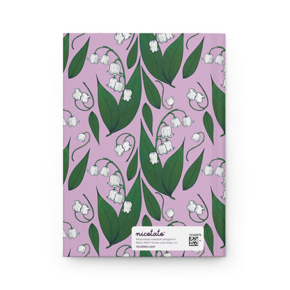 Paper products Journal Lily of the Valley Flower Pattern Journal - Hardcover Matte