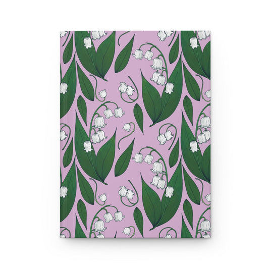 Paper products Journal Lily of the Valley Flower Pattern Journal - Hardcover Matte