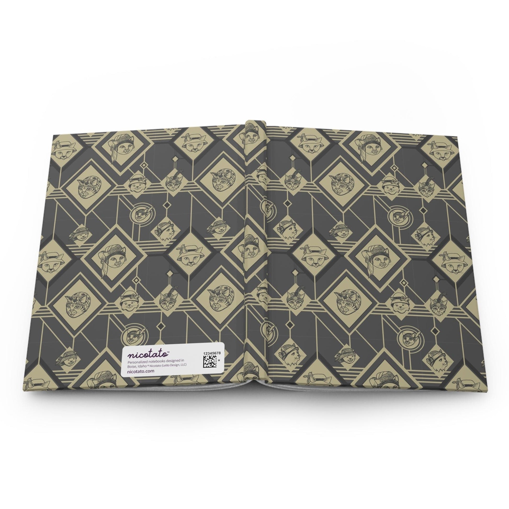 Paper products Journal Meowing Twenties Journal - Hardcover Matte