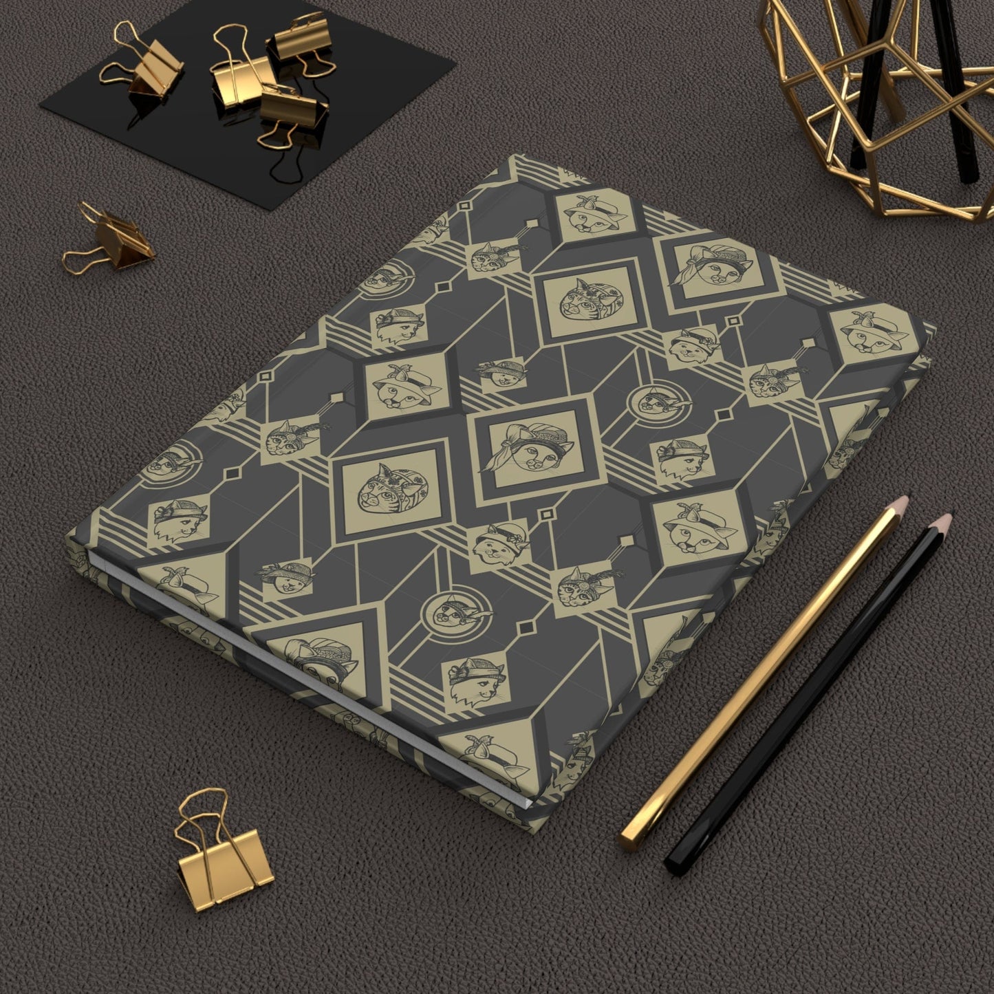 Paper products Journal Meowing Twenties Journal - Hardcover Matte