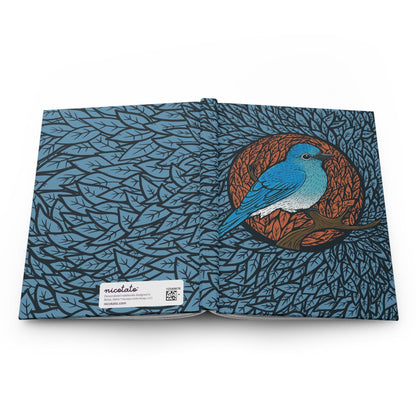 Paper products Journal Mountain Bluebird (Idaho State Bird) — Hardcover Journal Matte