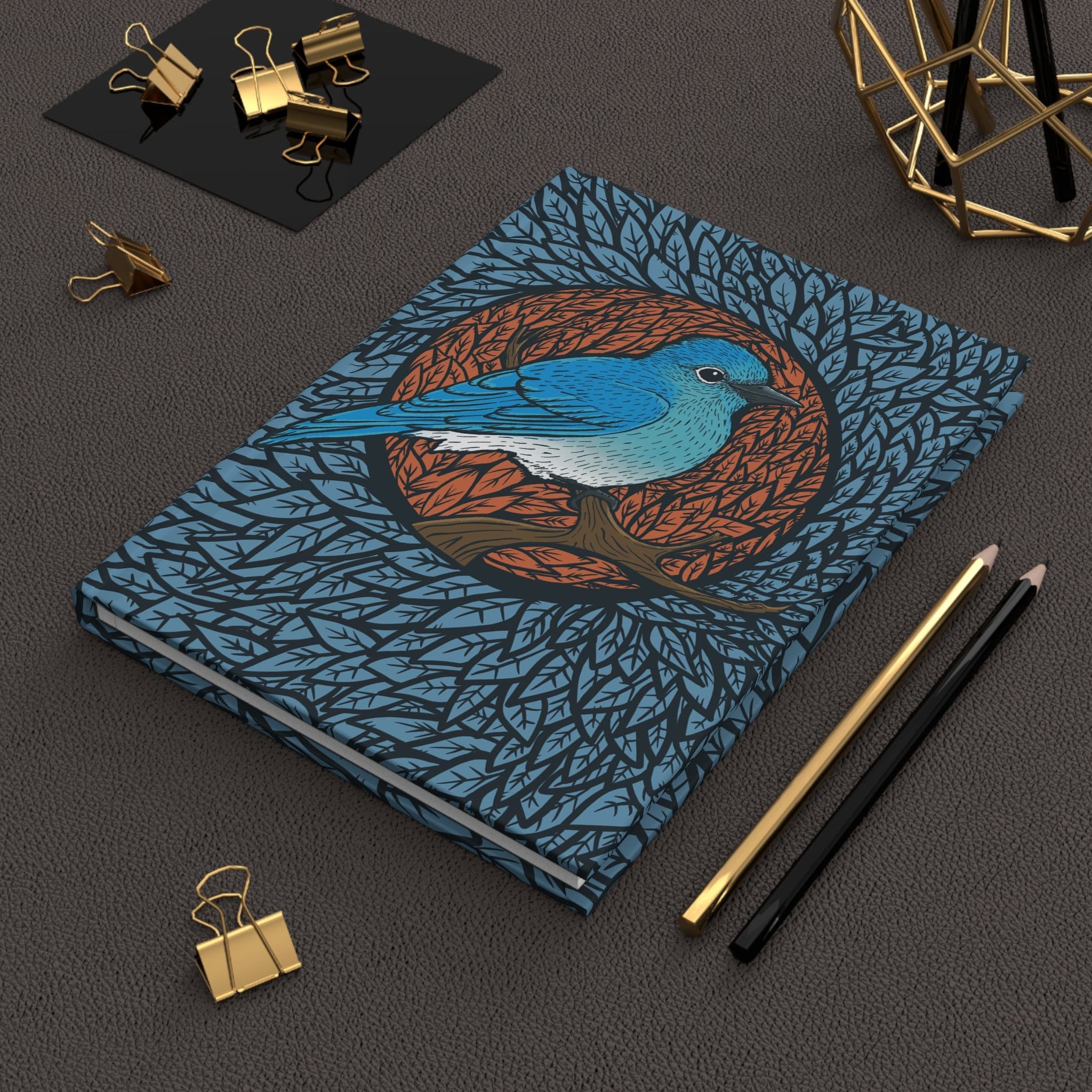 Paper products Journal Mountain Bluebird (Idaho State Bird) — Hardcover Journal Matte