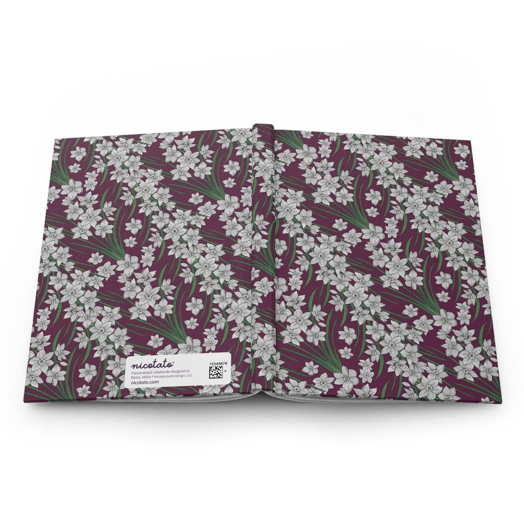 Paper products Journal Paperwhites Flower Pattern Journal - Hardcover Matte