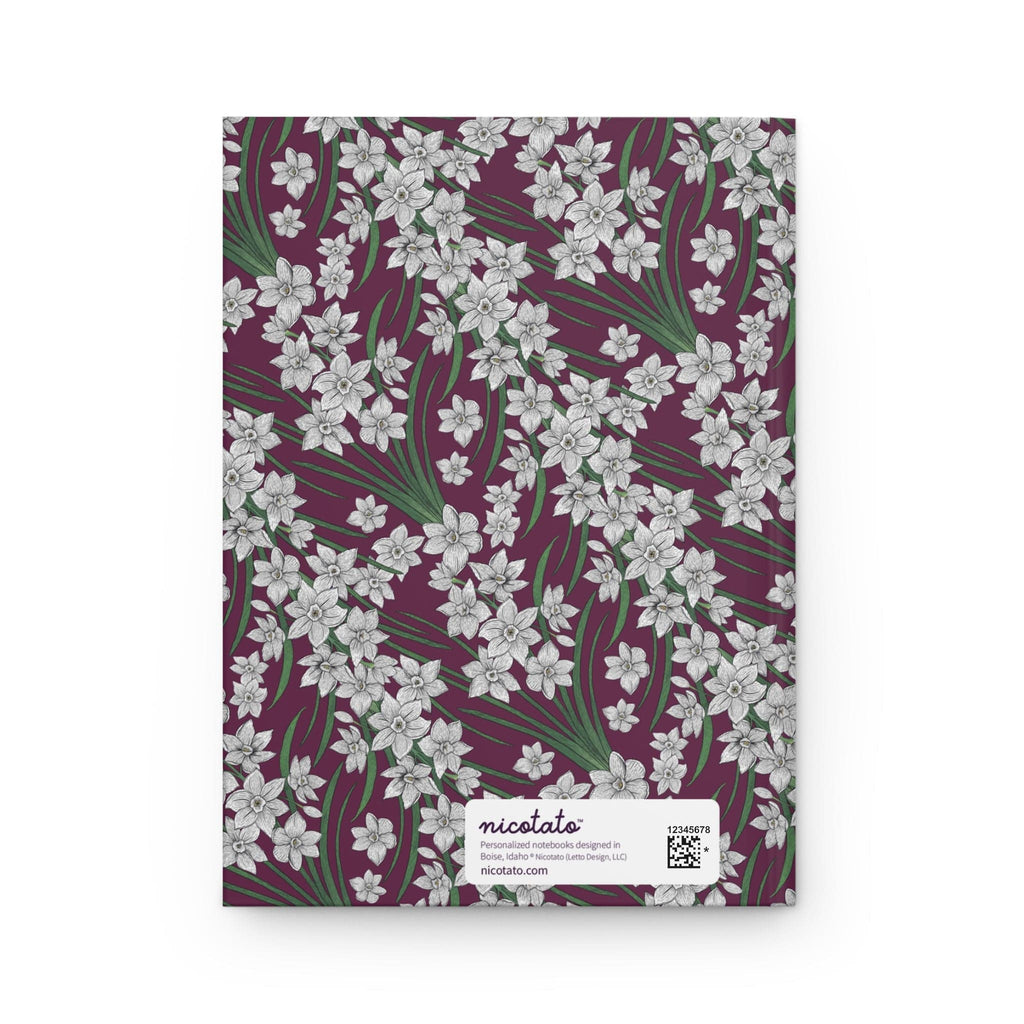 Paper products Journal Paperwhites Flower Pattern Journal - Hardcover Matte