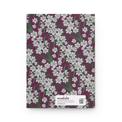 Paper products Journal Paperwhites Flower Pattern Journal - Hardcover Matte