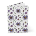 Paper products Journal Purple Wildflower Journal  Hardcover Matte – Hand-Drawn Floral Pattern