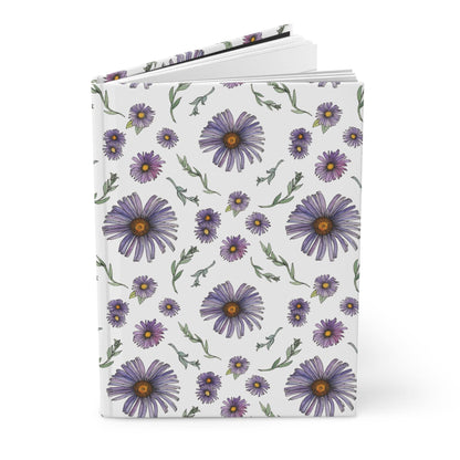 Paper products Journal Purple Wildflower Journal  Hardcover Matte – Hand-Drawn Floral Pattern