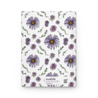 Paper products Journal Purple Wildflower Journal  Hardcover Matte – Hand-Drawn Floral Pattern
