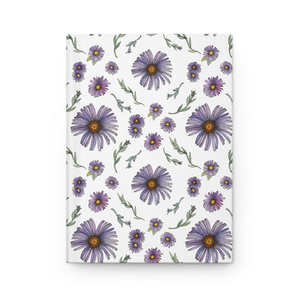 Paper products Journal Purple Wildflower Journal  Hardcover Matte – Hand-Drawn Floral Pattern