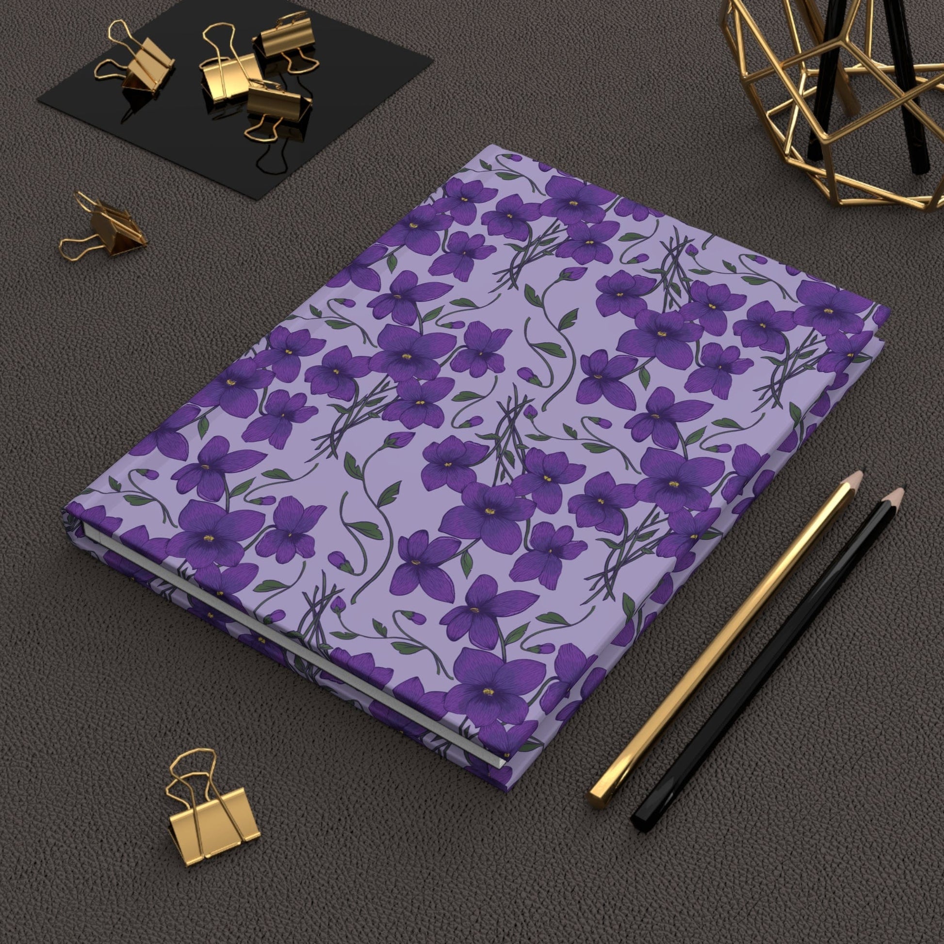 Paper products Journal Violet Flower Journal – Hardcover Matte