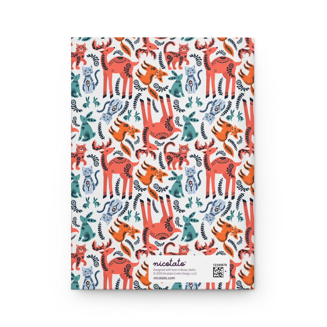 Paper products Journal Woodland Animals and Cats Hardcover Journal