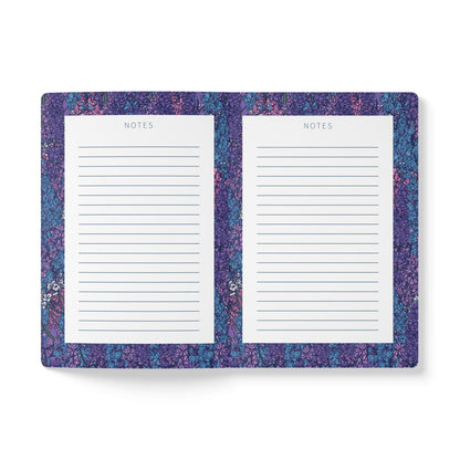 Paper products Larkspur Flower Journal - July Birth flower - Personalizable Softcover Journal