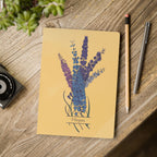 Paper products Larkspur Flower Journal - July Birth flower - Personalizable Softcover Journal