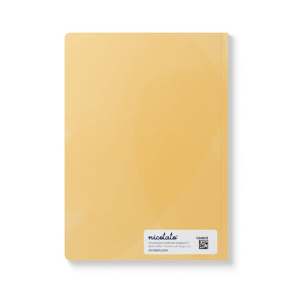 Paper products Larkspur Flower Journal - July Birth flower - Personalizable Softcover Journal