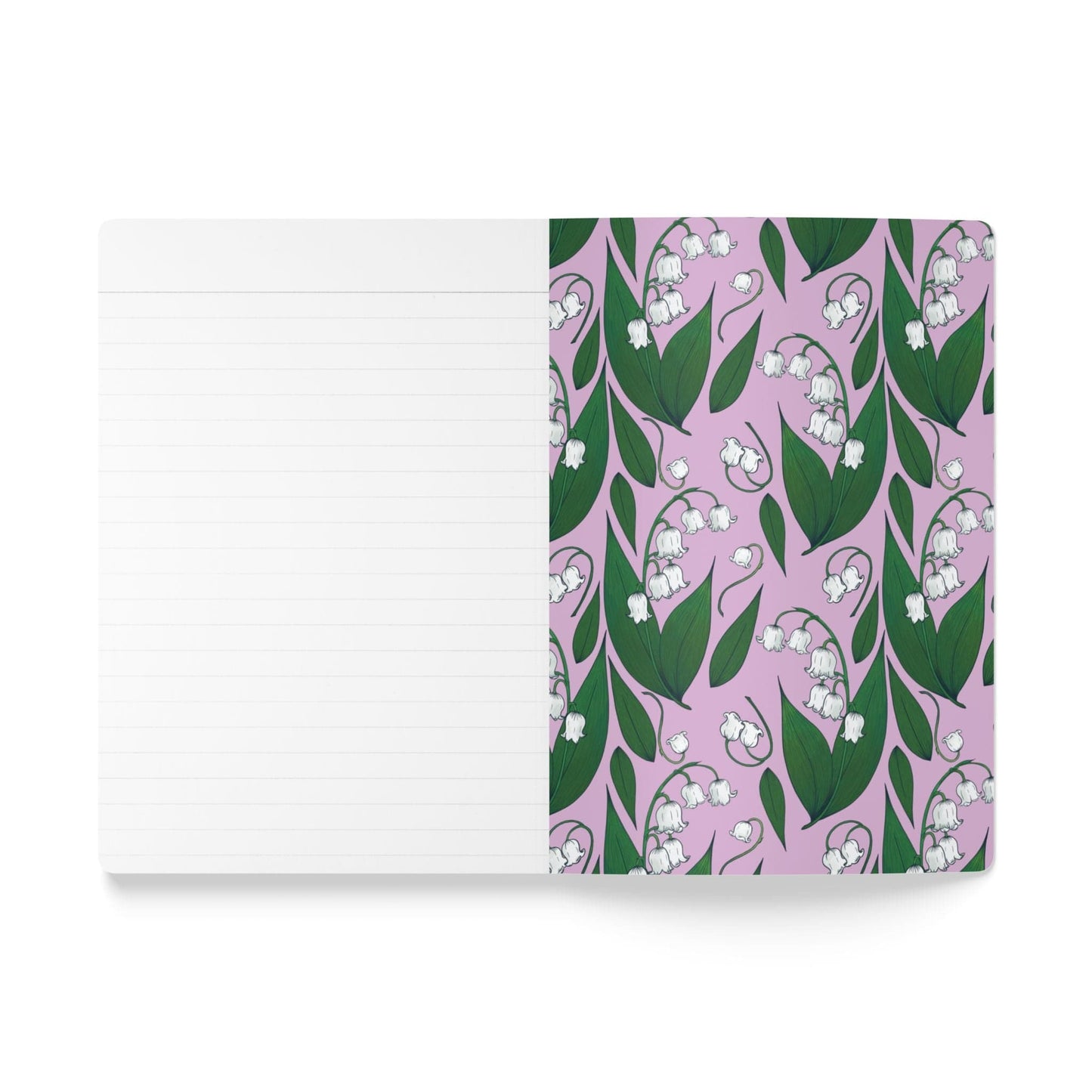 Paper products Lily of the Valley Flower Journal - May Birth flower - Personalizable Softcover Journal