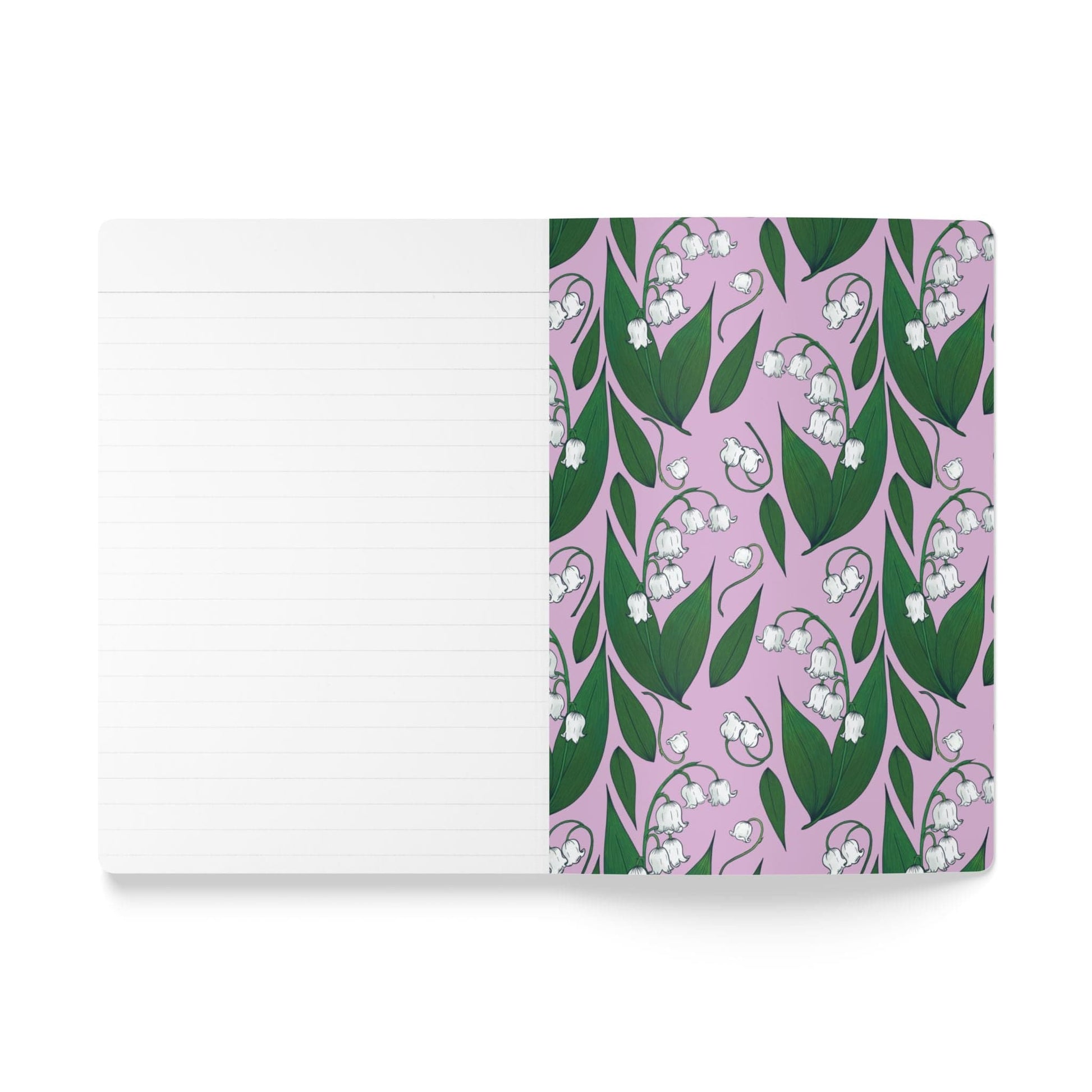 Paper products Lily of the Valley Flower Journal - May Birth flower - Personalizable Softcover Journal