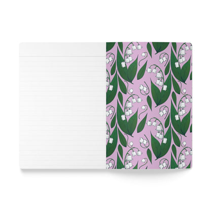 Paper products Lily of the Valley Flower Journal - May Birth flower - Personalizable Softcover Journal