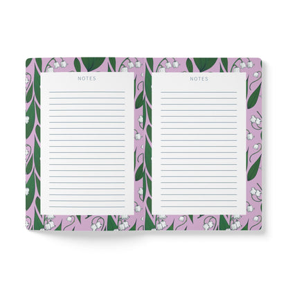 Paper products Lily of the Valley Flower Journal - May Birth flower - Personalizable Softcover Journal