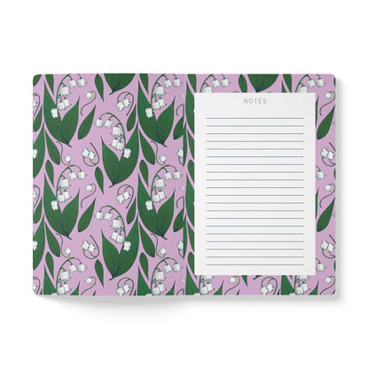 Paper products Lily of the Valley Flower Journal - May Birth flower - Personalizable Softcover Journal