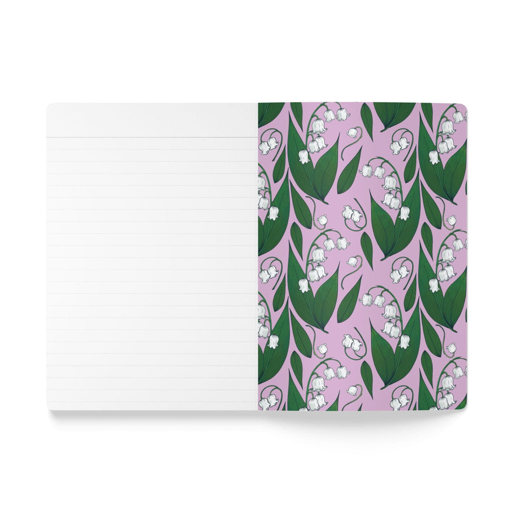 Paper products Lily of the Valley Flower Journal - May Birth flower - Personalizable Softcover Journal