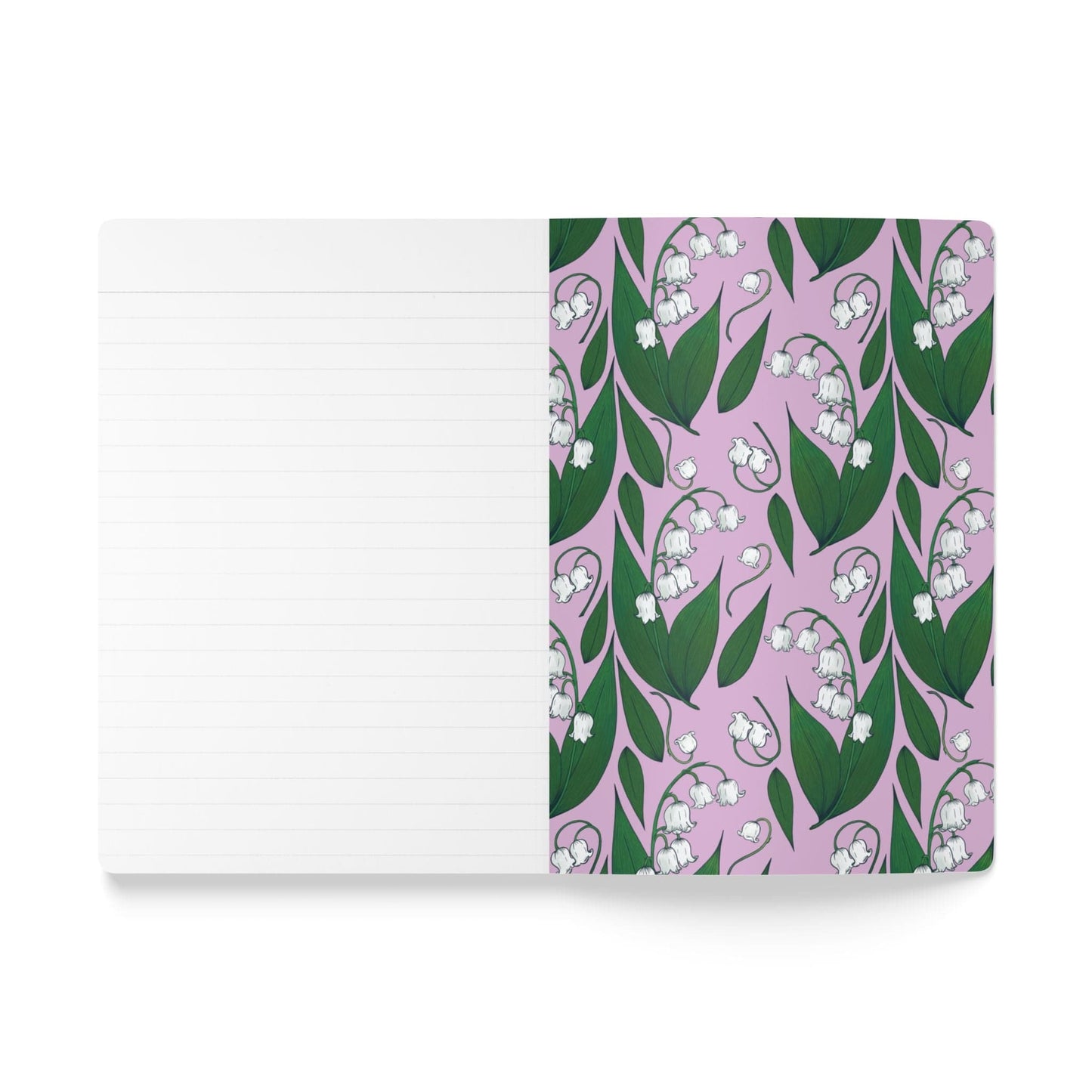 Paper products Lily of the Valley Flower Journal - May Birth flower - Personalizable Softcover Journal