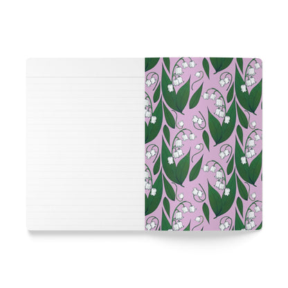 Paper products Lily of the Valley Flower Journal - May Birth flower - Personalizable Softcover Journal