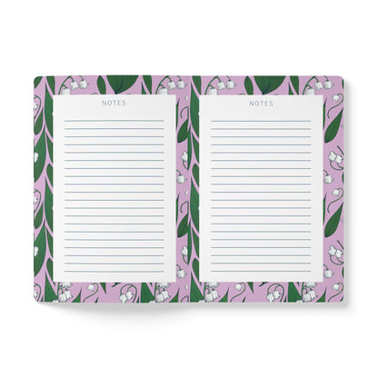 Paper products Lily of the Valley Flower Journal - May Birth flower - Personalizable Softcover Journal