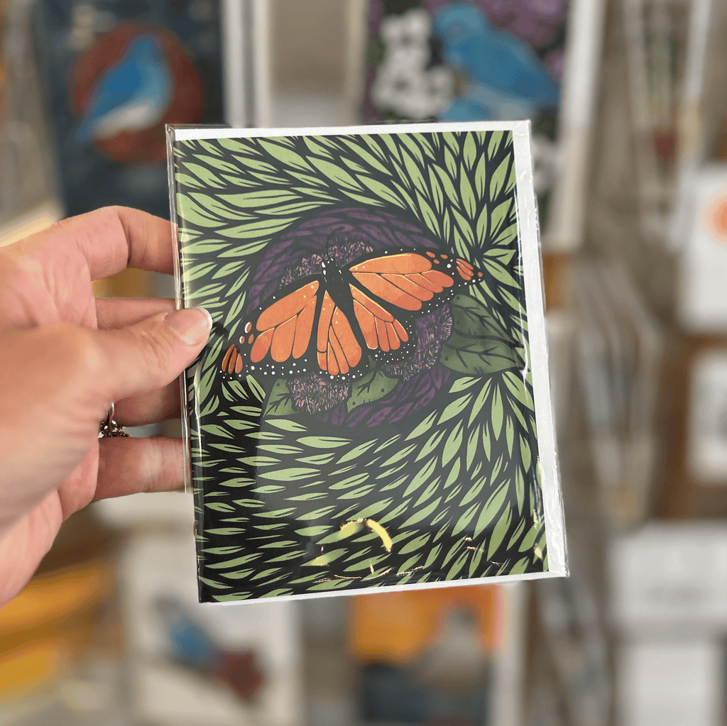Paper products Monarch butterfly Blank Card