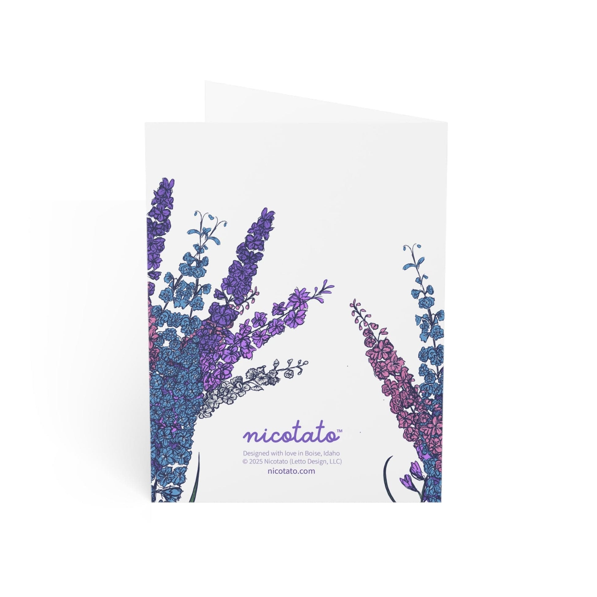 Paper products Mother's Day Larkspur Flower Greeting Cards