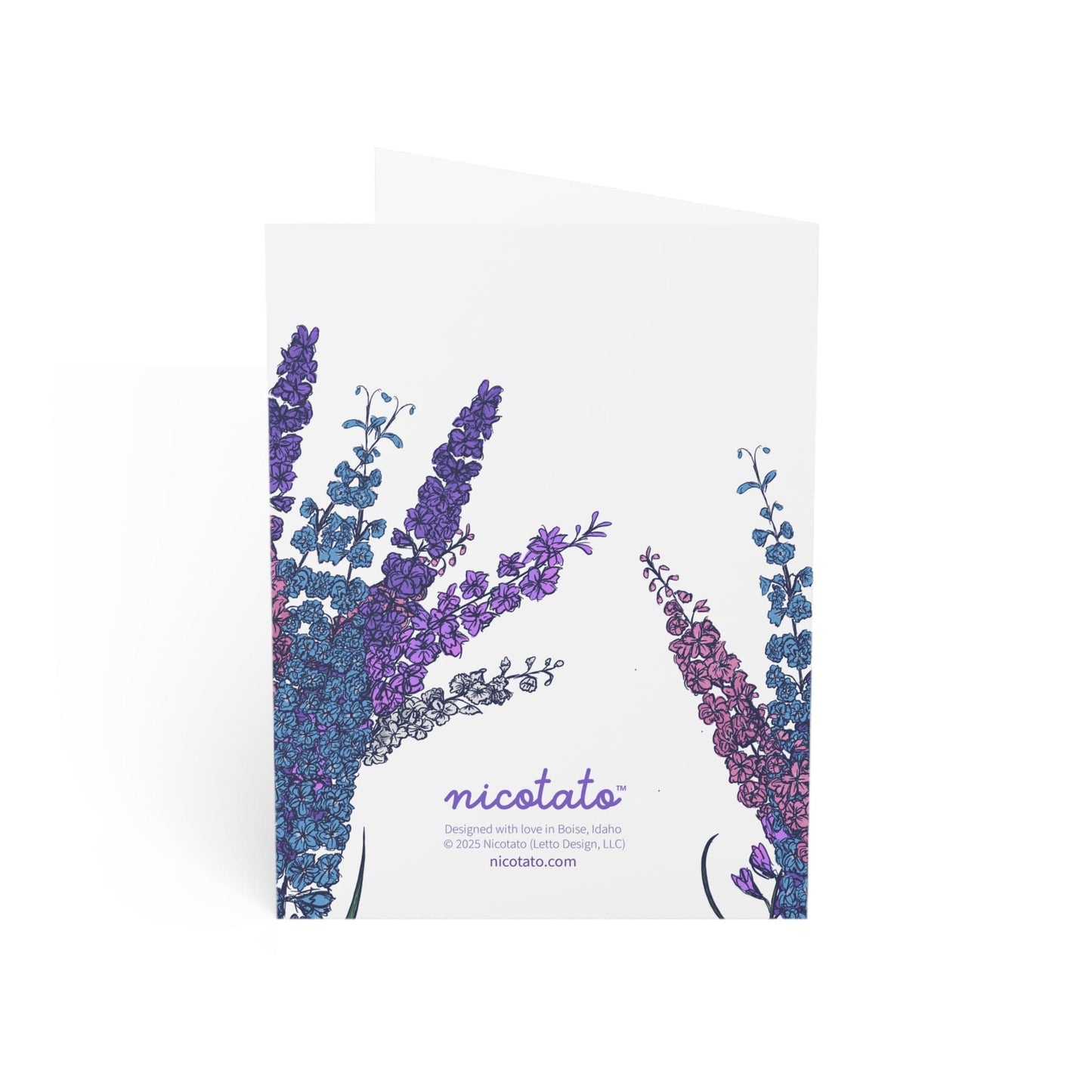 Paper products Mother's Day Larkspur Flower Greeting Cards