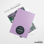 Paper products Mountain Bluebird and Syringa Flowers Blank Card