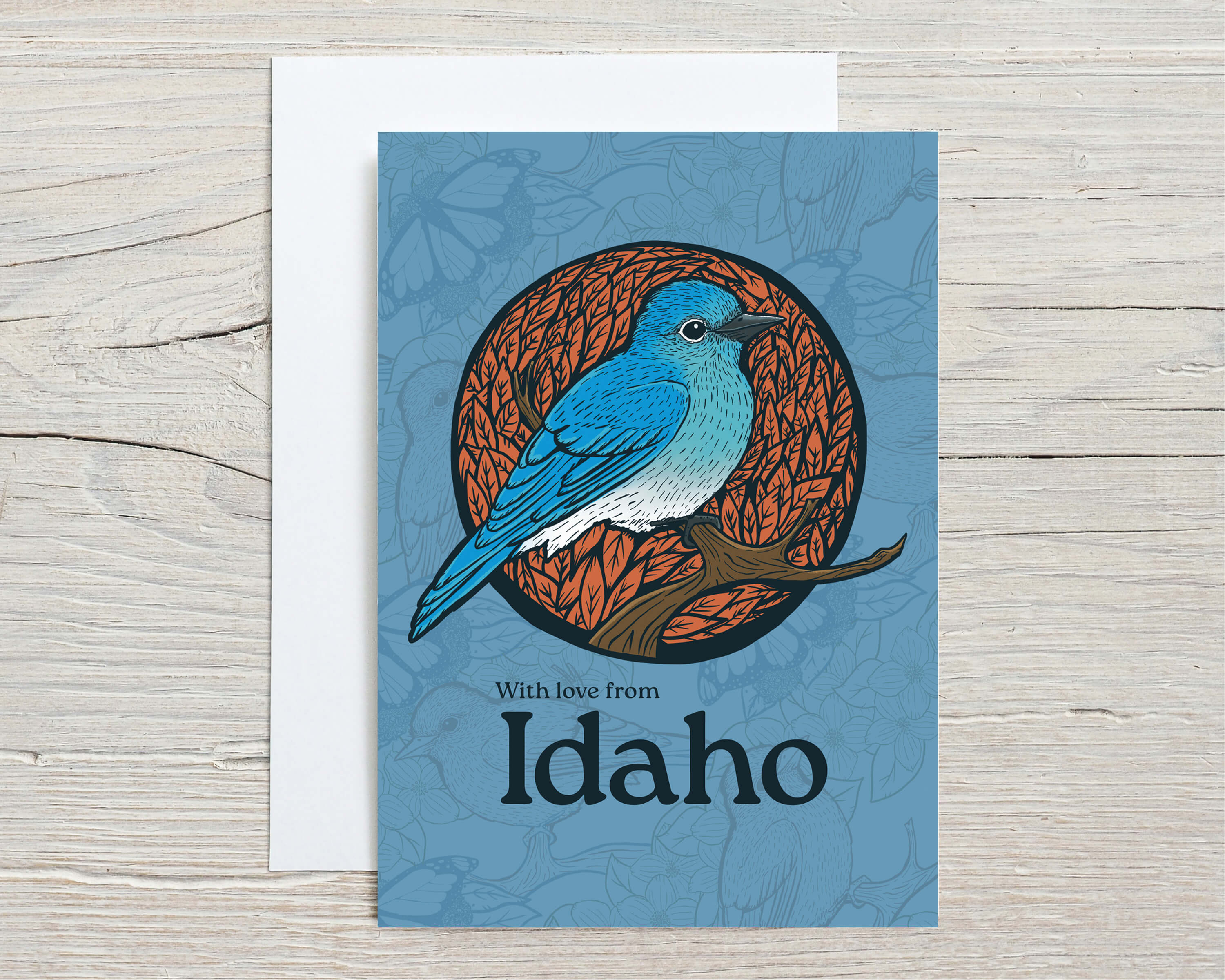 Paper products Mountain Bluebird "With Love from Idaho" Blank Card