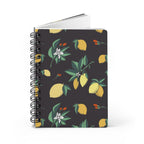 Paper products One Size Lemon & Flowers Spiral Bound Journal