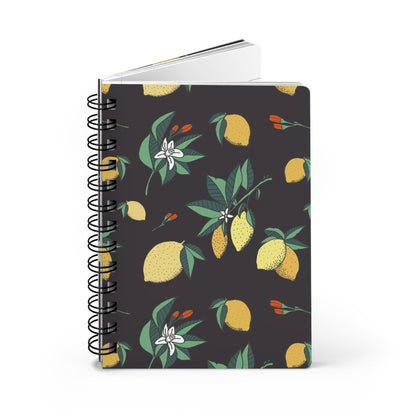 Paper products One Size Lemon & Flowers Spiral Bound Journal