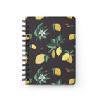 Paper products One Size Lemon & Flowers Spiral Bound Journal