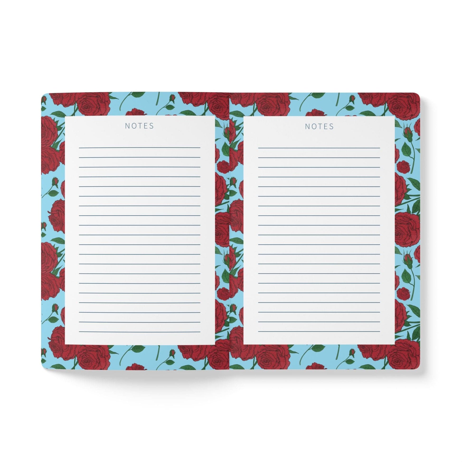Paper products Rose Flower Journal - June Birth flower - Personalizable Softcover Journal