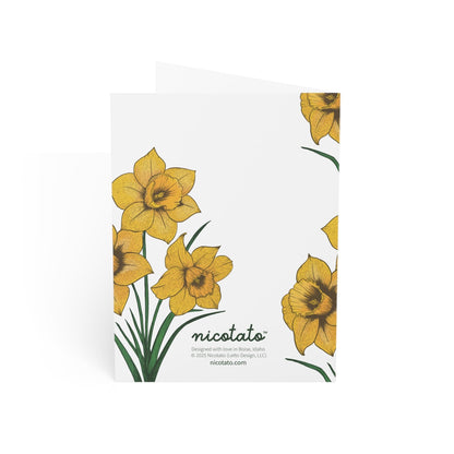 Paper products Thanks for Planting Seeds of Kindness – Daffodil Greeting Card