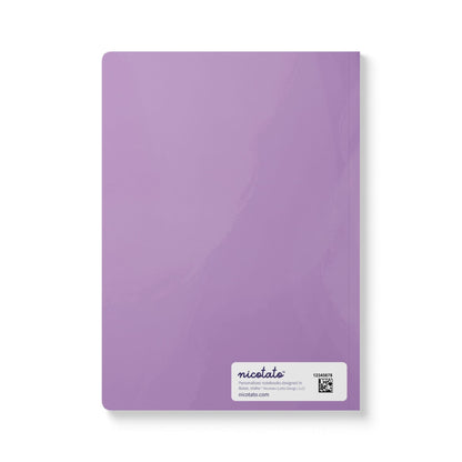 Paper products Violet Flower Journal - February Birth flower - Personalizable Softcover Journal