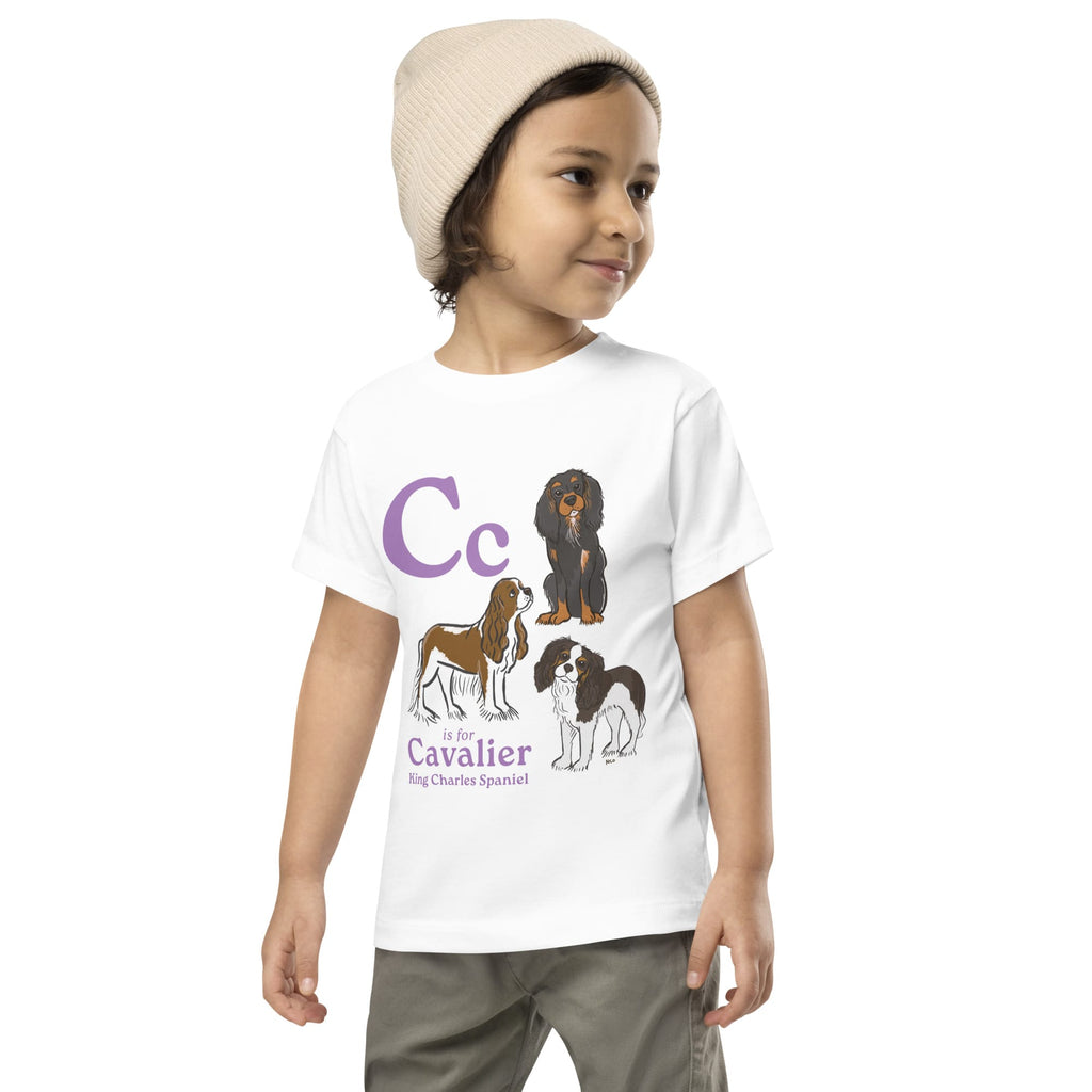 White / 2T C is for Cavalier Toddler Tee