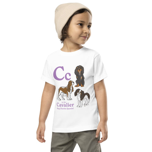 White / 2T C is for Cavalier Toddler Tee
